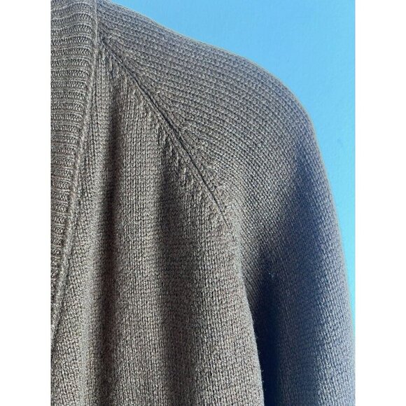 Brown Vintage Cashmere Cardigan 1950s Fully Fashioned - Picture 8 of 10